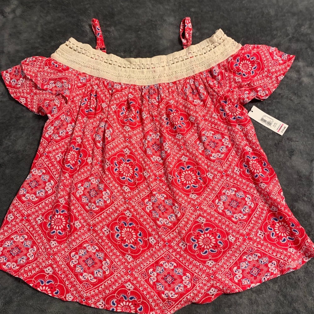 Ladies off the shoulder top